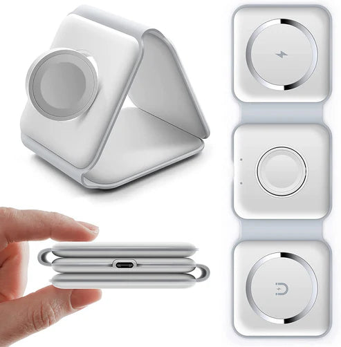 "3-in-1 Wireless Charging Pad – Power Your Phone, Watch & Earbuds"