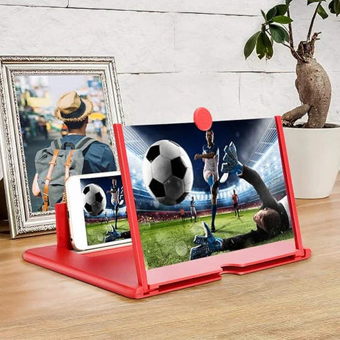 "Portable 3D Phone Screen Enlarger – Watch Comfortably, Anywhere"
