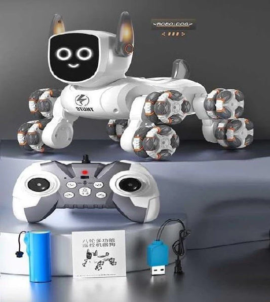 8-Wheel Multi-Functional RC Robot Dog | Smart Remote Control Pet Toy