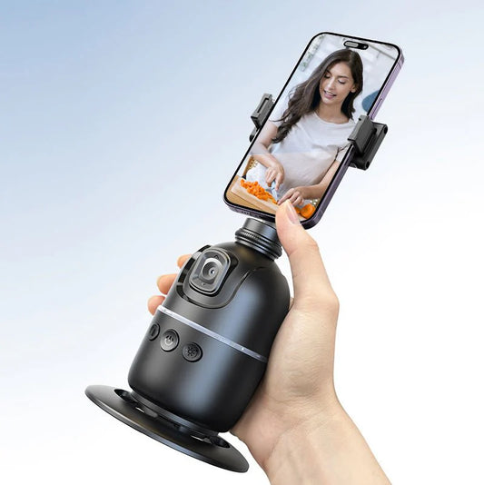 "360° Face Tracking Desktop Gimbal – Hands-Free Camera Movement"