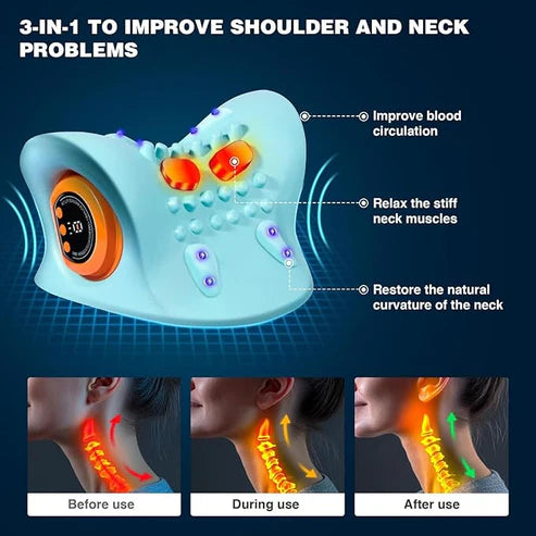 "Portable EMS Neck Massager – Comfort at the Touch of a Button"