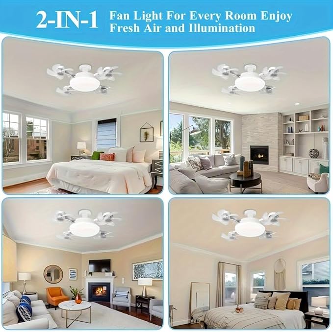 F4 Multifunctional Fan Light | Perfect for Home, Office & Outdoor Use
