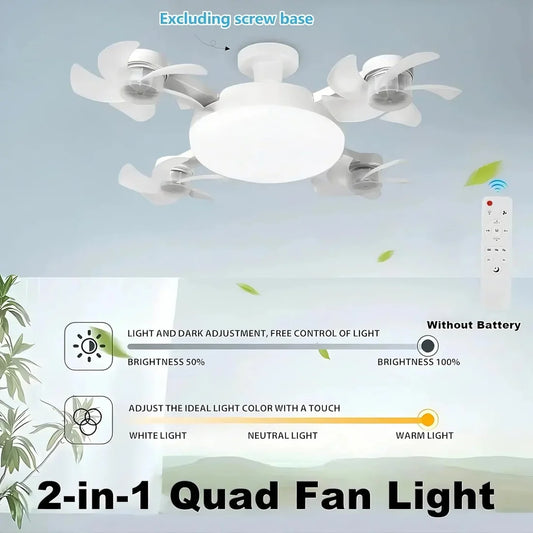 F4 Multifunctional Fan Light | Perfect for Home, Office & Outdoor Use
