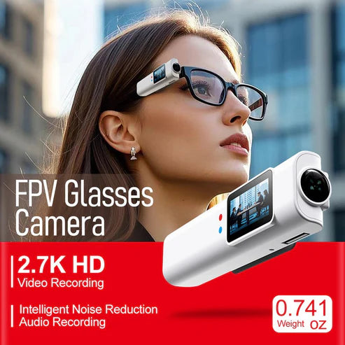 "Wearable FPV Camera Glasses – First-Person Shooting Made Easy"