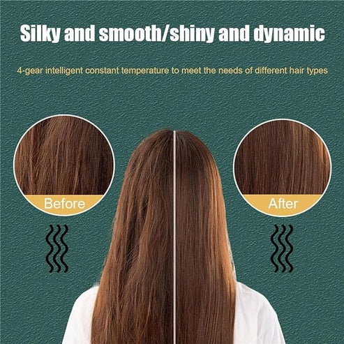 Electric Hair Straightener Comb – Sleek, Shiny Hair in One Pass