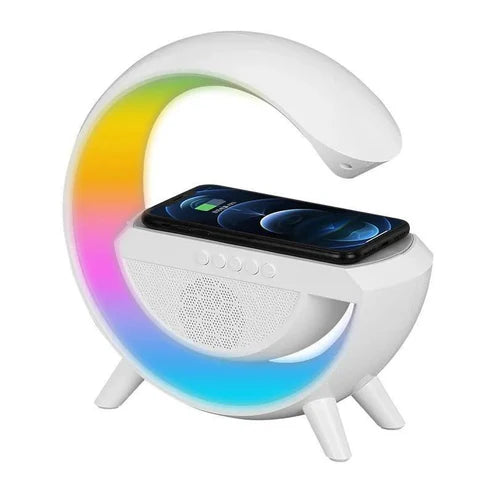 LED Wireless Charging Speaker – Music, Power & Light in One