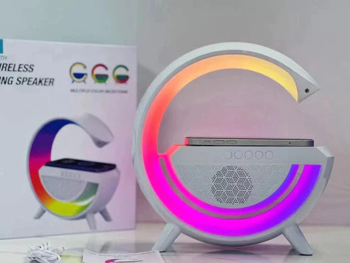 LED Wireless Charging Speaker – Music, Power & Light in One