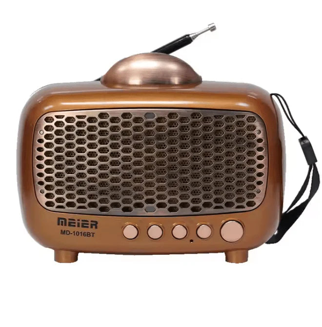Meier Retro Wireless Bluetooth Speaker | Compact, Stylish & High-Quality Audio