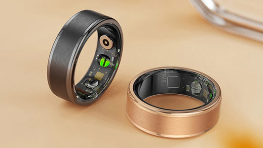 "Smart Heart Rate Ring – Sleek Design with Advanced Health Sensors"