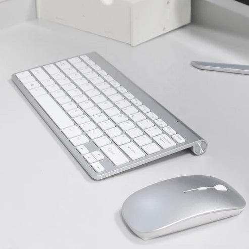 Slim Wireless Keyboard & Mouse Set | Lightweight, Portable & Comfortable Design